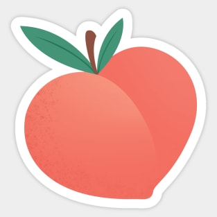 Peach Sticker